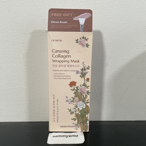 Glamfox Ginseng collagen wrapping mask, with silicon brush, korean beauty - Picture 1 of 5